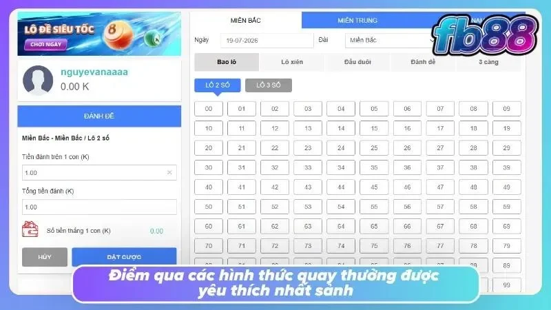 Khám phá một vài loại hình xổ số FB88 hấp dẫn
