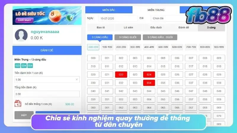 Bật mí kinh nghiệm quay thưởng hiệu quả từ cao thủ